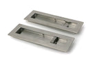 From The Anvil's Satin Marine SS (316) Plain Rectangular Pull - Privacy Set
