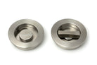 From The Anvil's Polished Bronze Plain Round Pull - Privacy Set