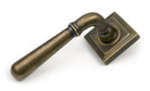 From The Anvil's Burnished Brass Newbury Lever on Rose Set (Unsprung)