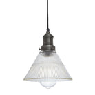 Image of Industville's Brooklyn Ribbed Glass Funnel Pendant 7"