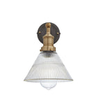 Image of Industville's Brooklyn Ribbed Glass Funnel Wall Light 7"
