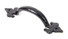 From The Anvil's Black Cast Fleur-De-Lys Pull Handle