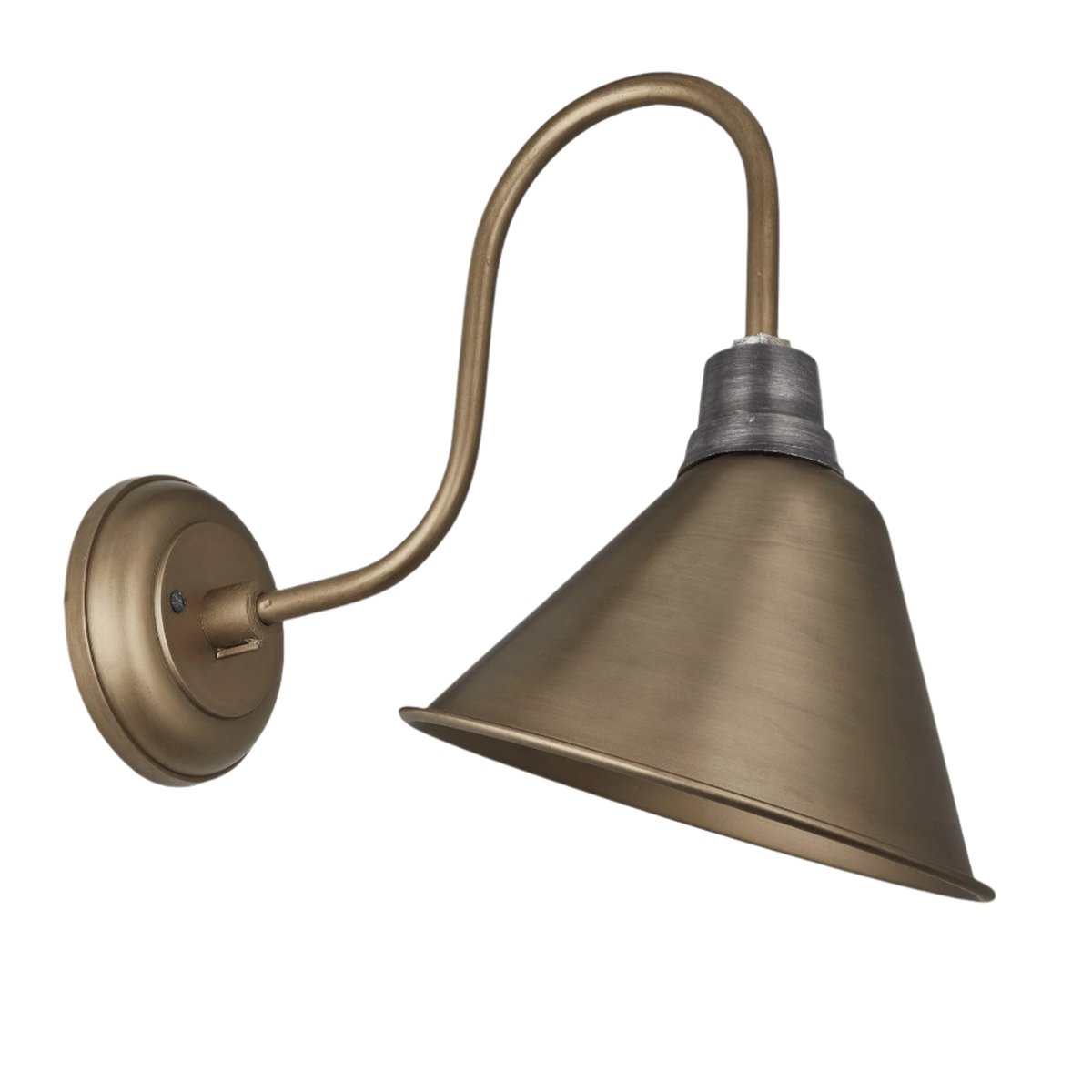 Image of Industville's Swan Neck Cone Wall Light 8"