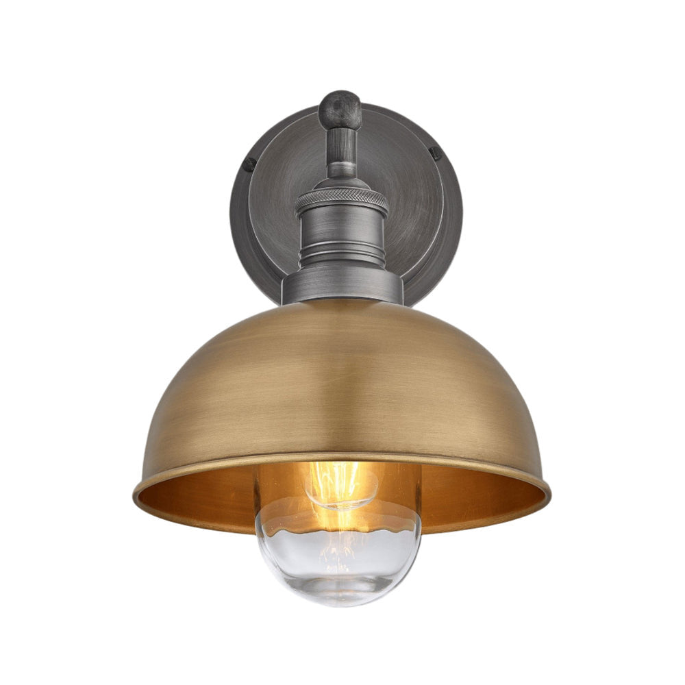 Image of Industville's Brooklyn Outdoor & Bathroom Dome Wall Light 8"