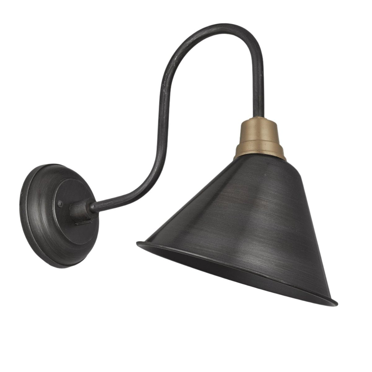 Image of Industville's Swan Neck Cone Wall Light 8"