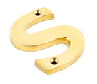 From The Anvil's Polished Brass Polished Brass Letter