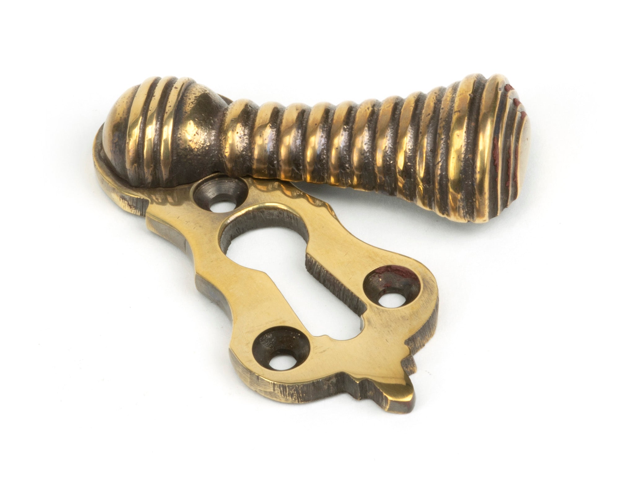 From The Anvil's Aged Brass Beehive Escutcheon