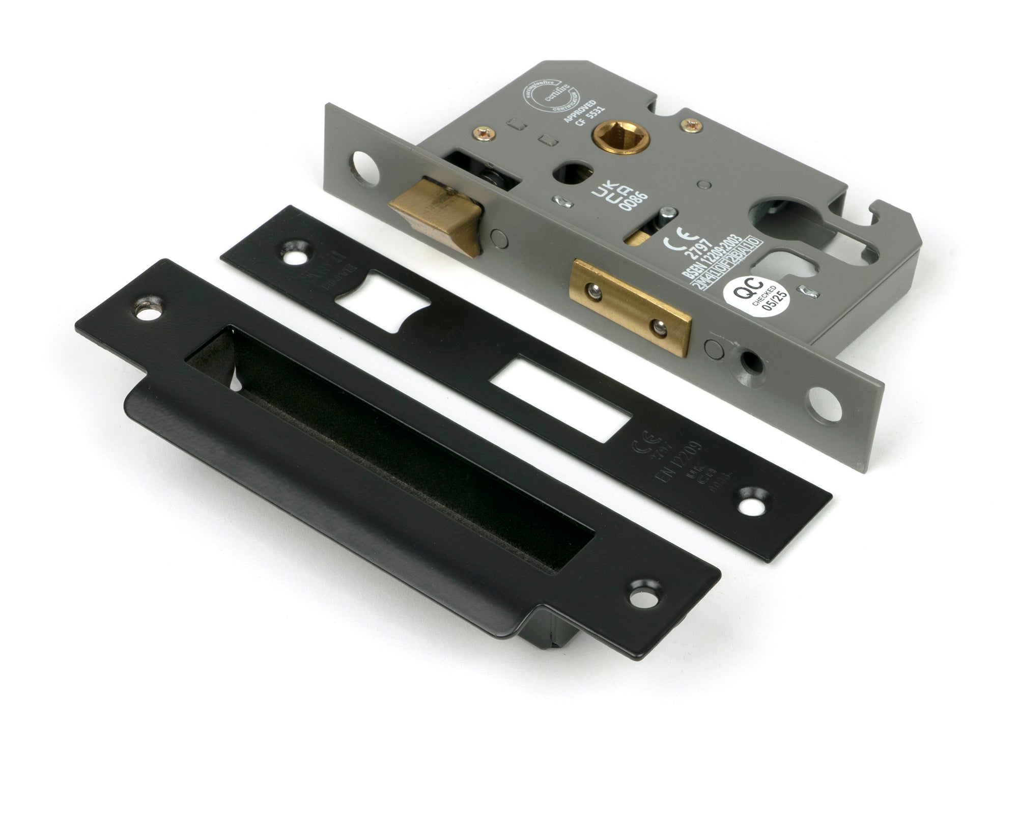 From The Anvil's Black Euro Profile Sash Lock