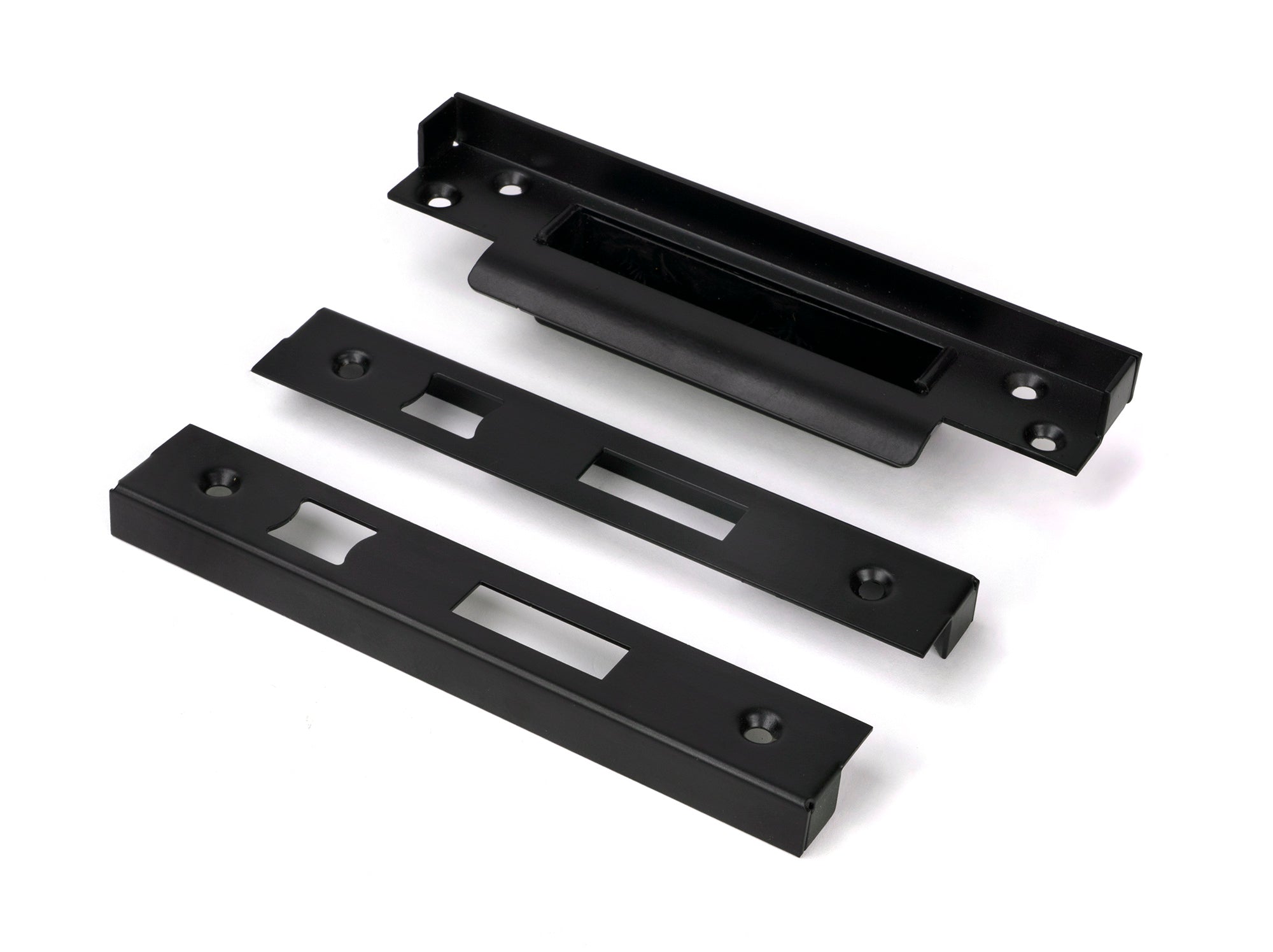 From The Anvil's Black ½" Euro Sash Lock Rebate Kit