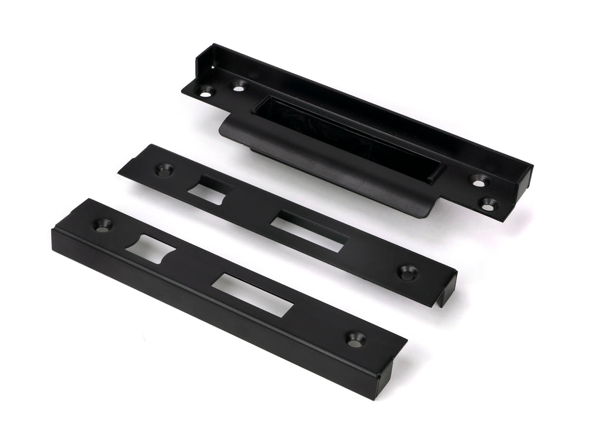 From The Anvil's Black ½" Euro Sash Lock Rebate Kit