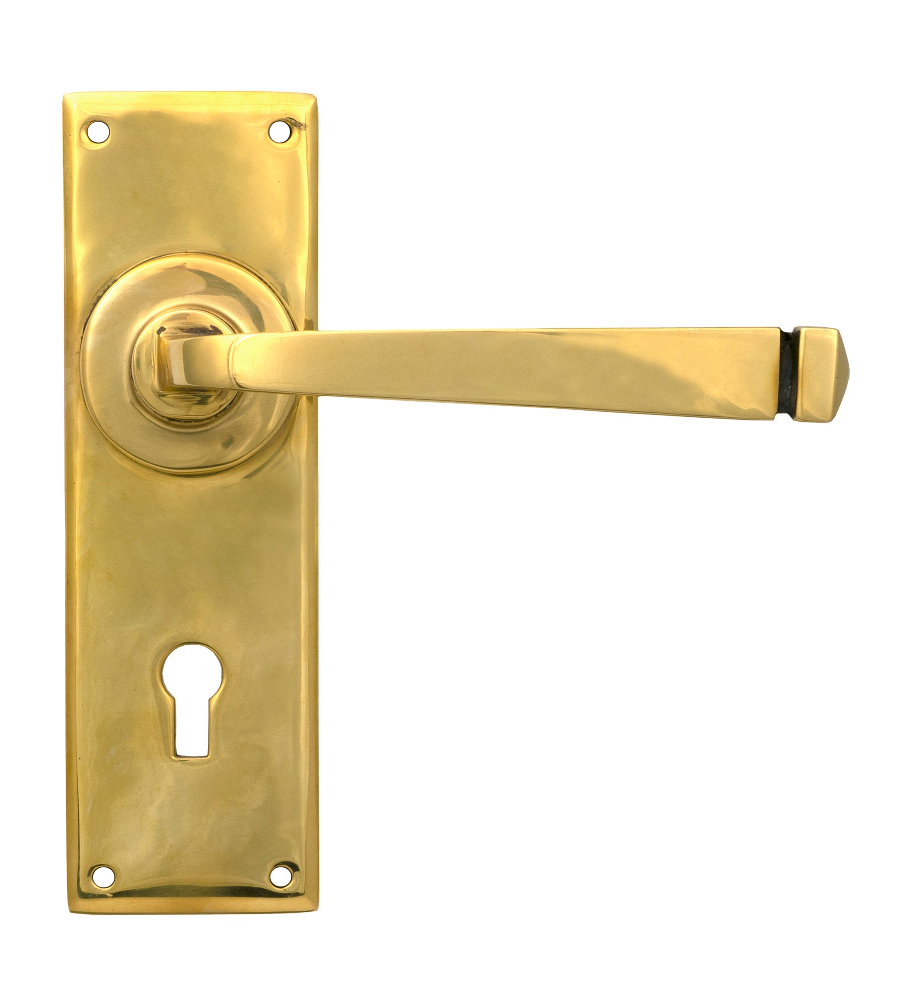 From The Anvil's Aged Brass Avon Lever Lock Set