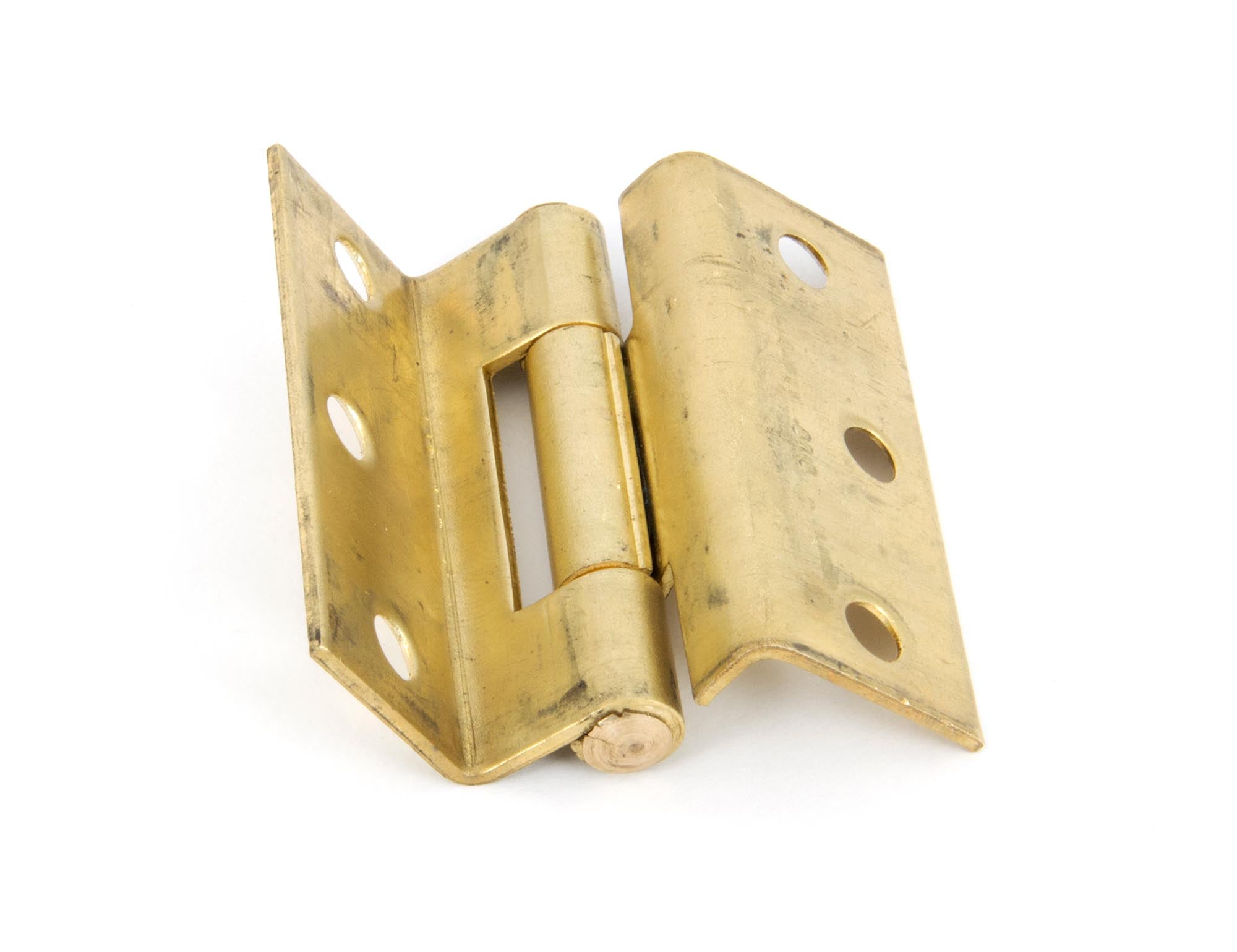 From The Anvil's 2 ½" Self-Coloured Brass Stormproof Hinge 1951 (pair)