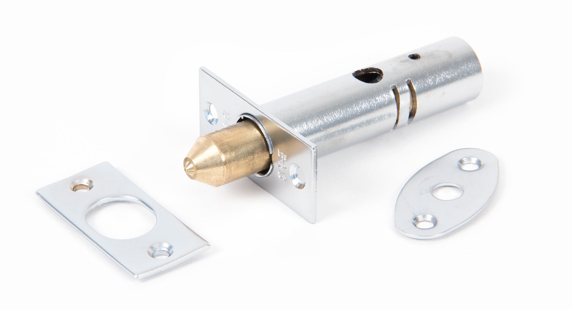 From The Anvil's Satin Chrome Security Door Bolt