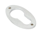 From The Anvil's Satin Chrome Oval Euro Esctucheon
