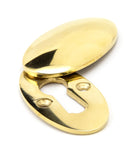 From The Anvil's Polished Brass Oval Escutcheon