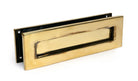 From The Anvil's Aged Brass Traditional Letterbox