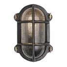 Image of Industville's Bulkhead Glass Outdoor & Bathroom Oval Wall Light 6"