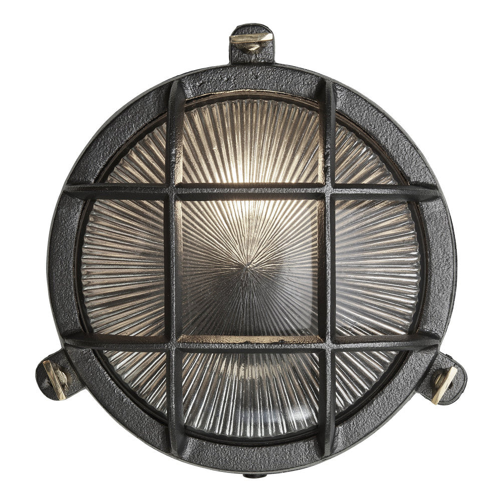 Image of Industville's Bulkhead Outdoor & Bathroom Round Wall Light 8"