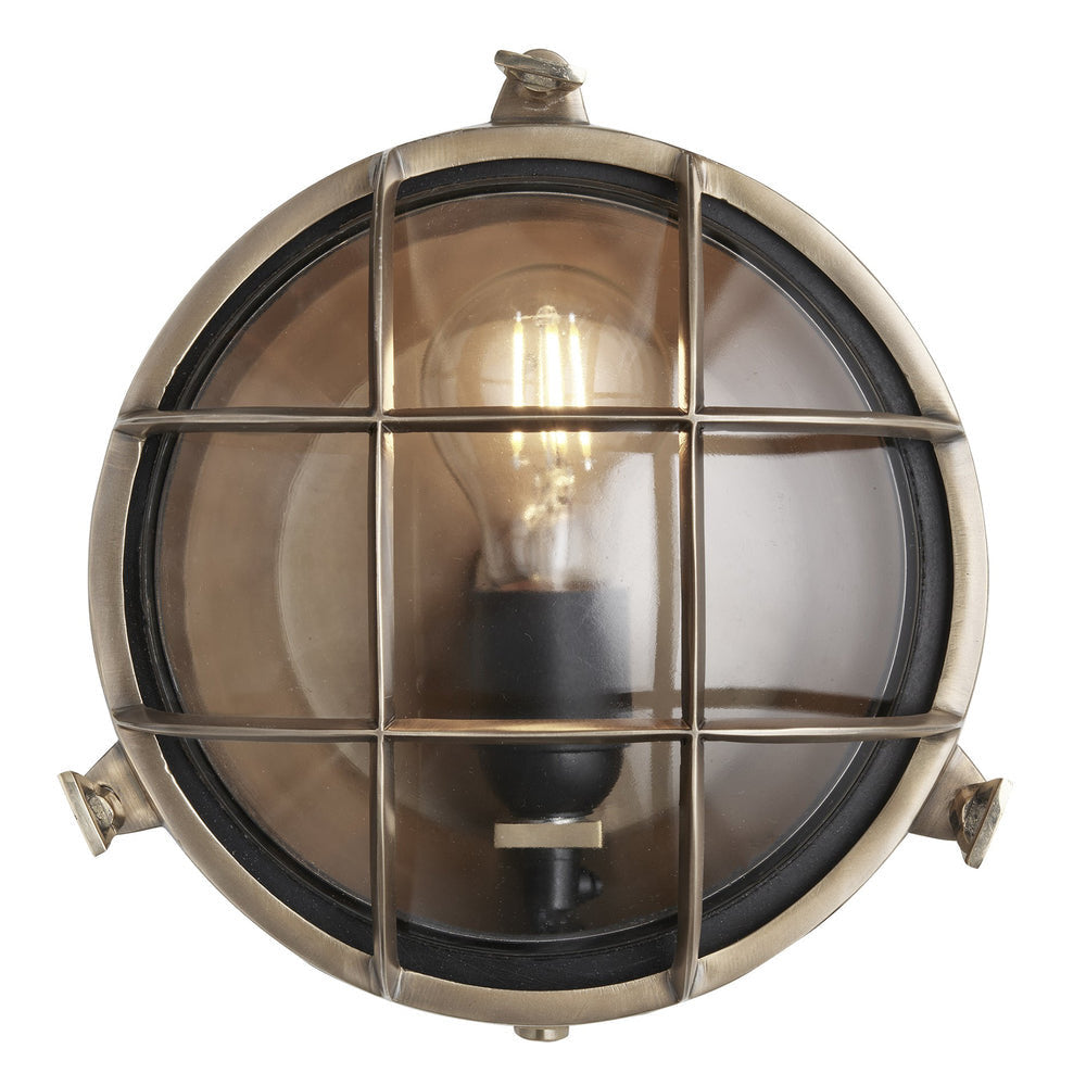 Image of Industville's Bulkhead Outdoor & Bathroom Round Wall Light 8"