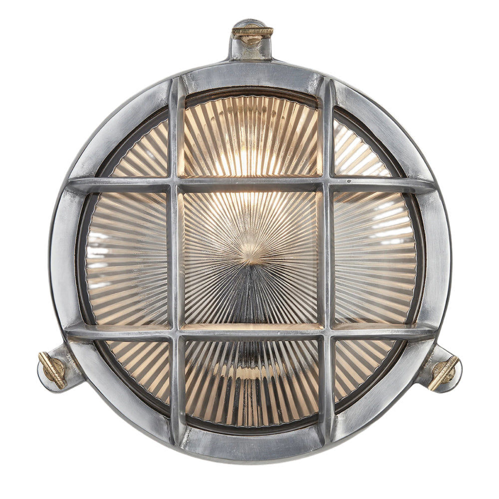 Image of Industville's Bulkhead Outdoor & Bathroom Round Wall Light 8"
