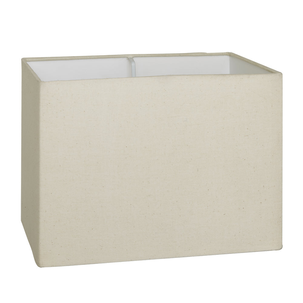 Image of Industville's Rounded Rectangle Light Natural Cotton Lampshade
