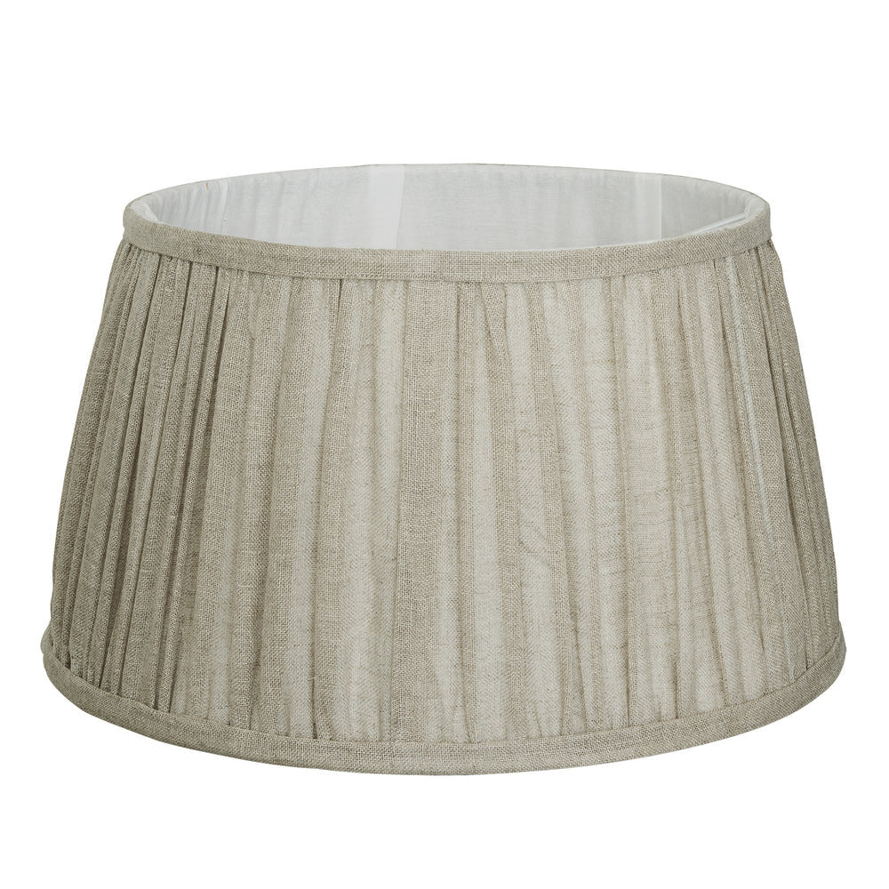 Image of Industville's Pleated Empire Pure Linen Lampshade