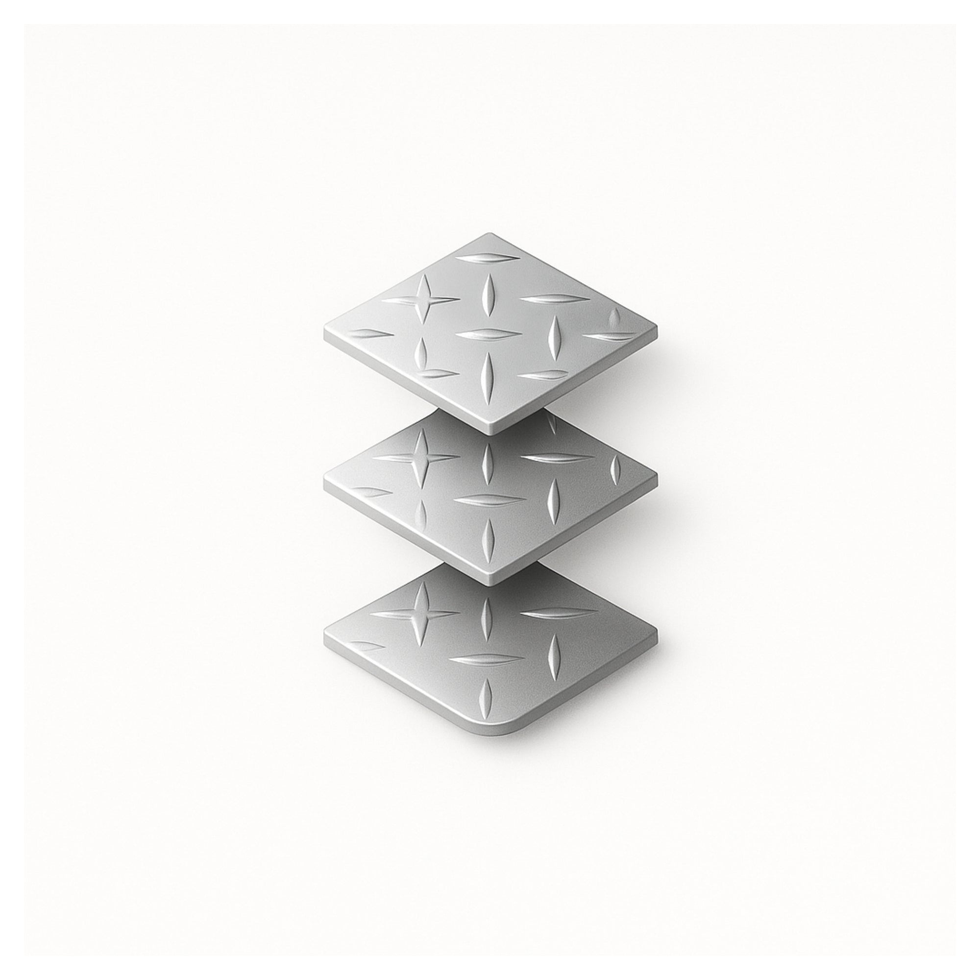 Non-Slip Plain Square Tiles in Slate