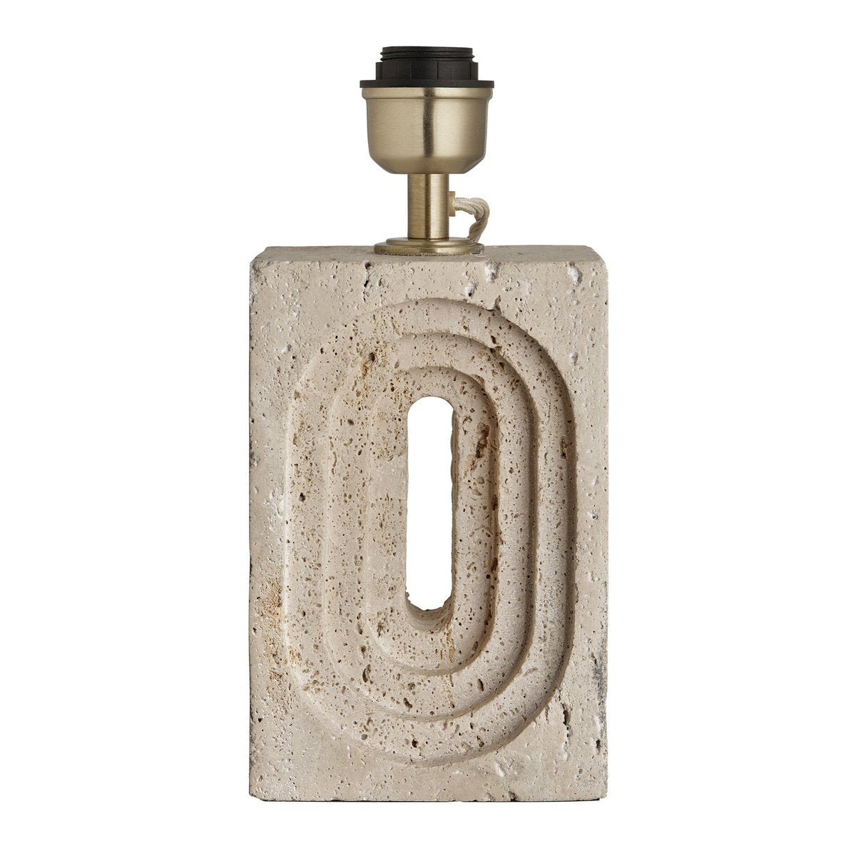 Image of Industville's Travertine Rectangular Table Lamp