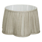Image of Industville's Scalloped Empire Pure Linen Lampshade