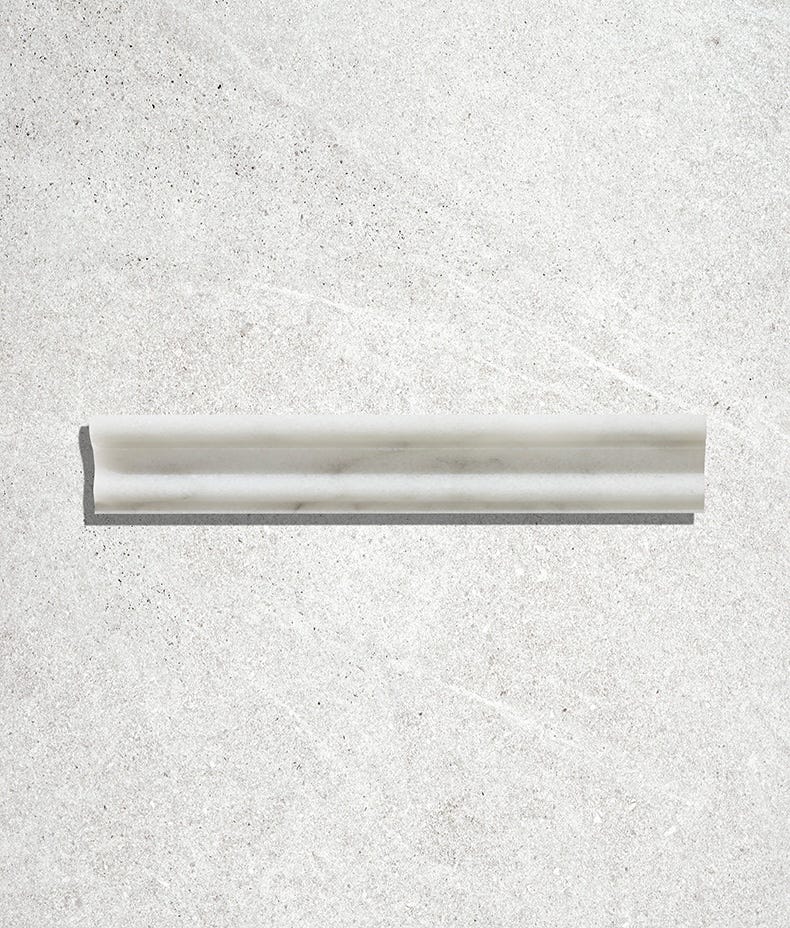 Ca'Pietra's Long Island Marble Honed Dado Tiles
