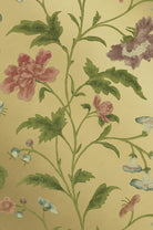 Little Greene's China Rose Wallpaper in Emerald Lustre