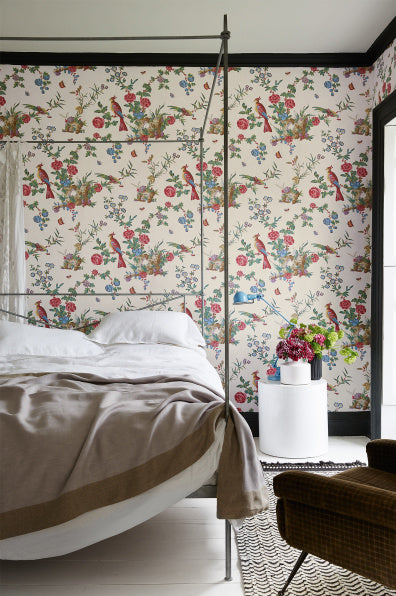 Little Greene's Darwin Wallpaper in Serein