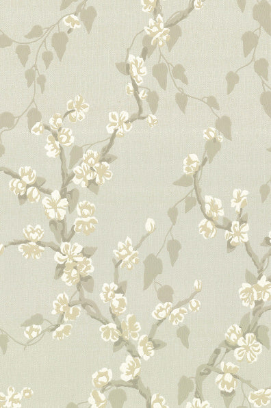 Little Greene's Sakura Wallpaper in Fawn