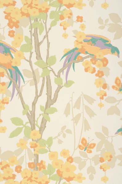 Little Greene's Loriini Wallpaper in Nouveau