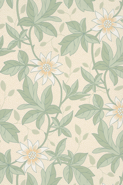 Little Greene's Monroe Wallpaper in Gold Flower
