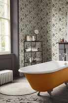 Little Greene's Woodblock Mono Wallpaper in Knightsbridge