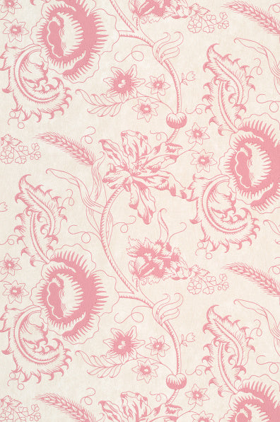 Little Greene's Woodblock Mono Wallpaper in Dresser