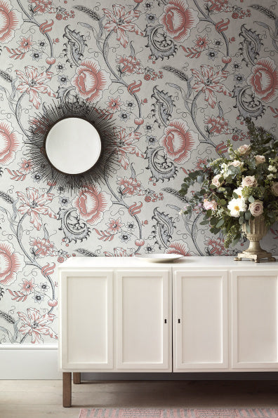 Little Greene's Woodblock Trail Wallpaper in Union