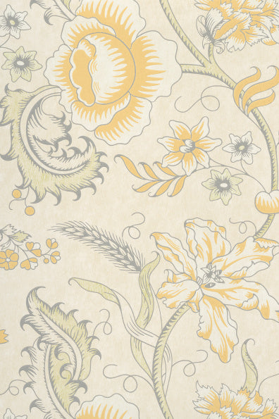 Little Greene's Woodblock Trail Wallpaper in Claude