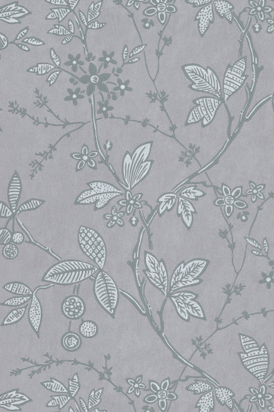Little Greene's Wrest Trail Wallpaper in Lead