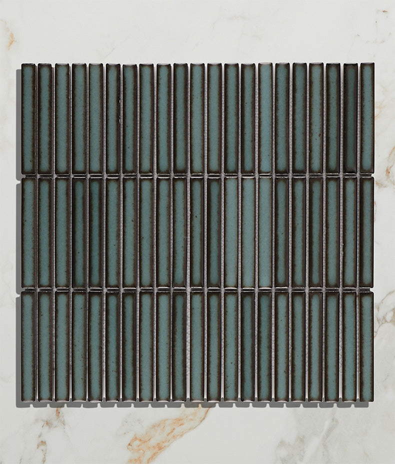Ca'Pietra's Bamboo Lustre Porcelain Mosaic Tiles