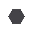 Equilateral Hexagon Tile in Black