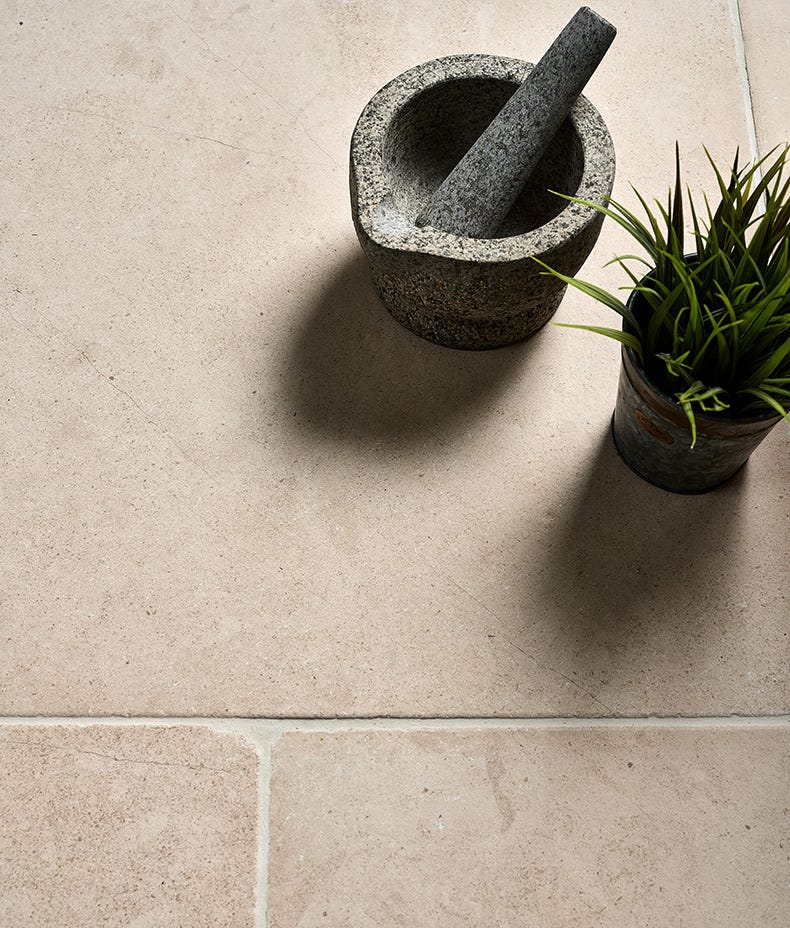 Ca'Pietra's Blandford Limestone Tumbled Tiles