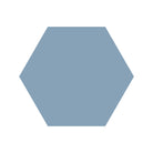 Equilateral Hexagon Tile in Blue