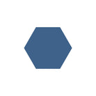 Equilateral Hexagon Tile in Blue Moon