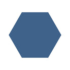 Equilateral Hexagon Tile in Blue Moon