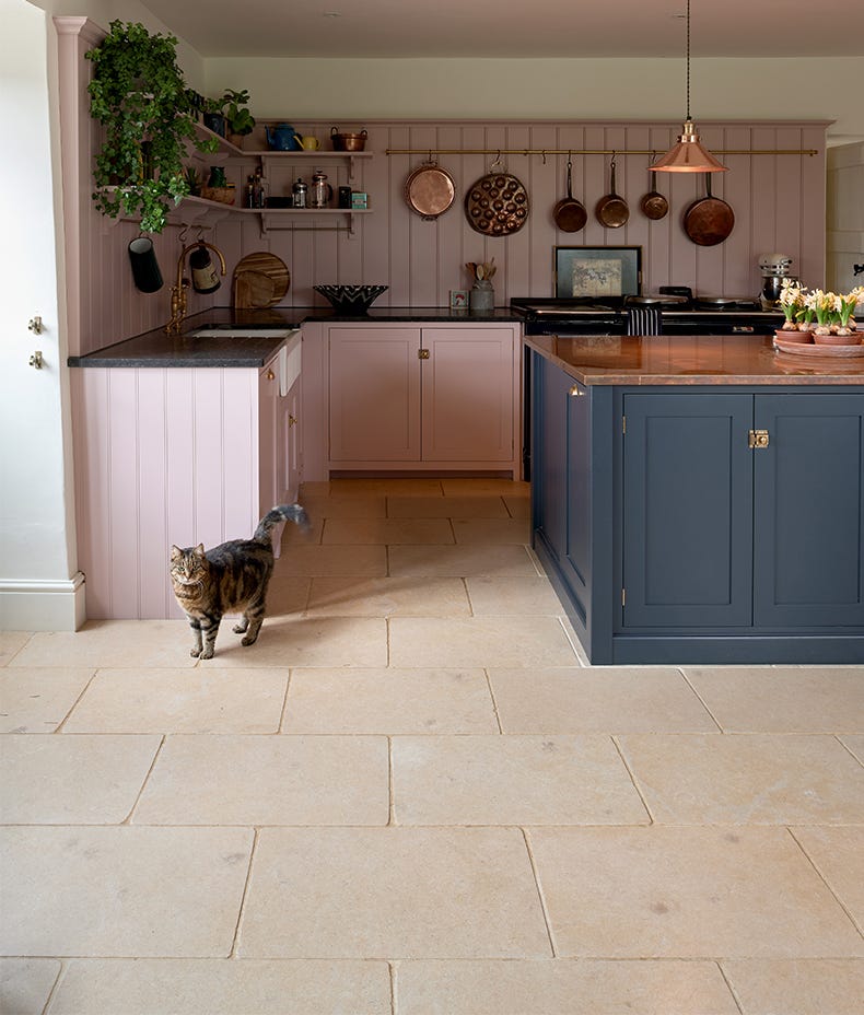 Ca'Pietra's Buscot Limestone Tumbled Tiles