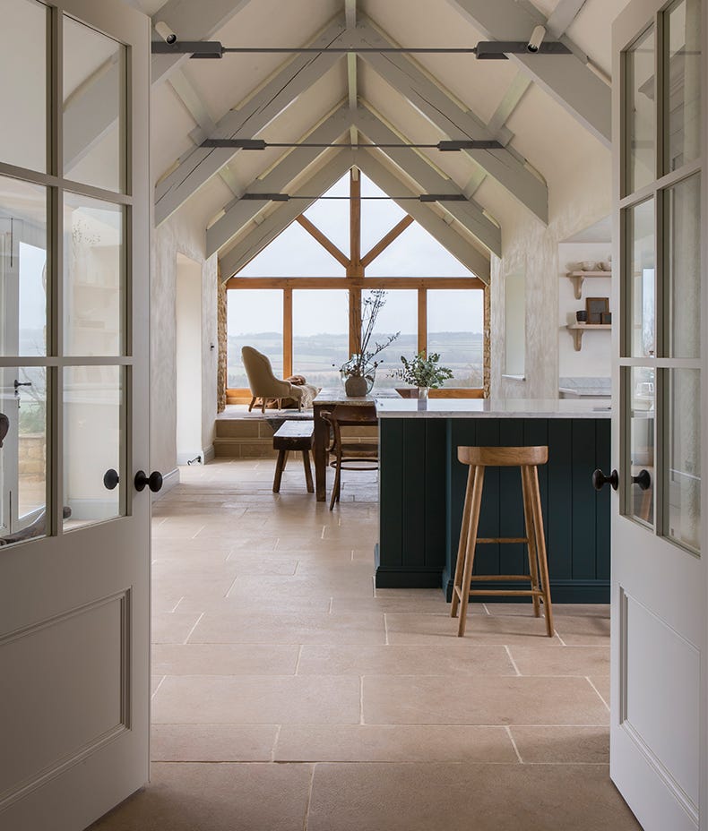 Ca'Pietra's Buscot Limestone Tumbled Tiles