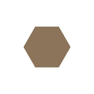 Equilateral Hexagon Tile in Coffee