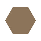 Equilateral Hexagon Tile in Coffee